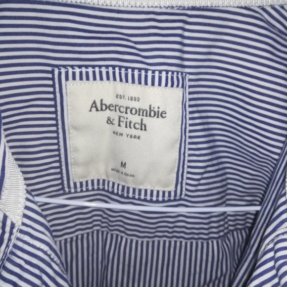 A&F striped button down shirt M - Picture 2 of 2